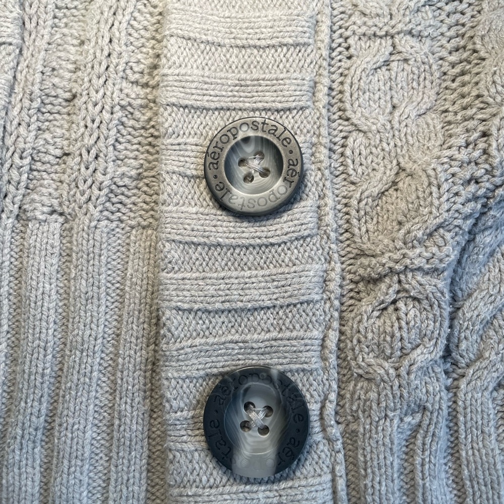 Y2K Aeropostale Women's Cable Knit Sweater size medium - Picture 4 of 12